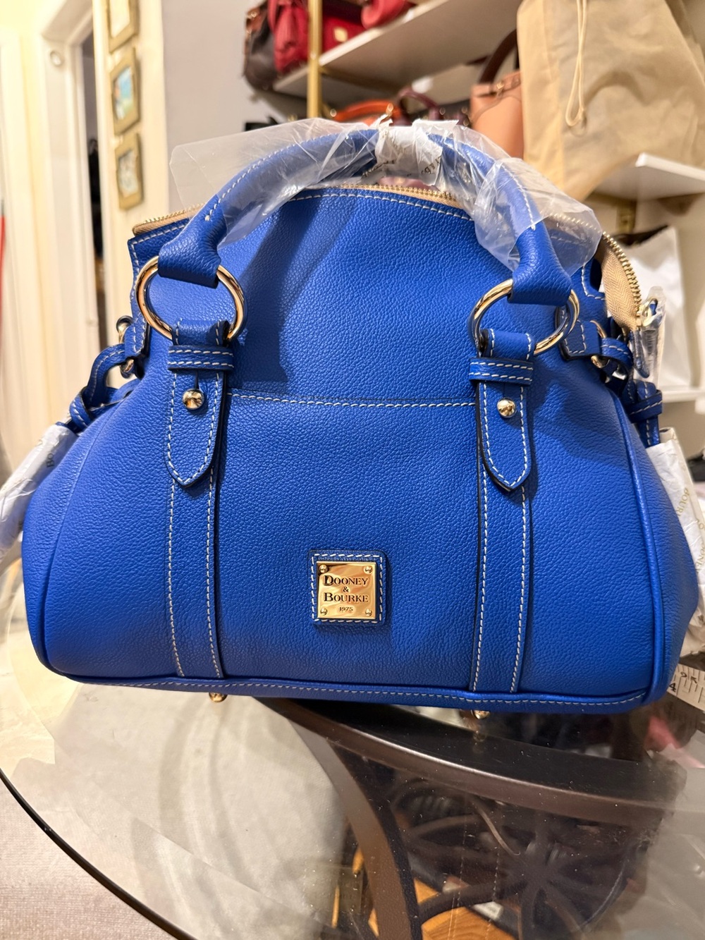 Dooney & Bourke Satchel Bag in Cobalt Blue